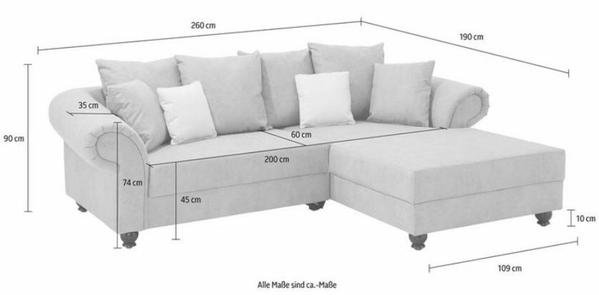 Sofa Maße